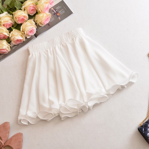 Chiffon pleated women skirt - chiffon,