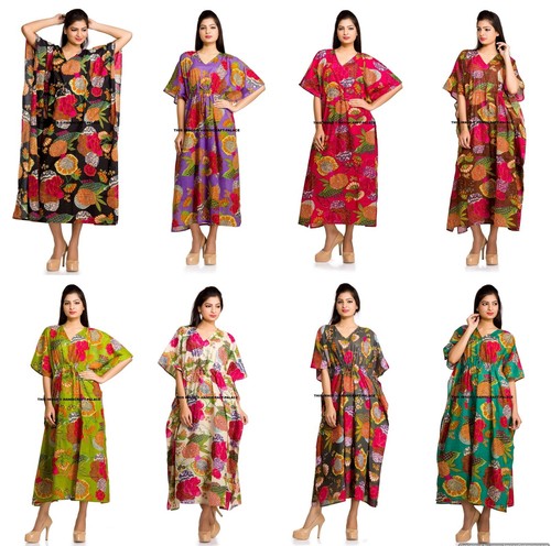Indian long maxi kaftan dress - maxi,