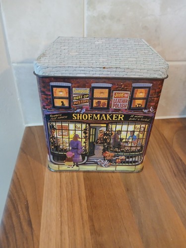 Silver crane company empty tin - silver,