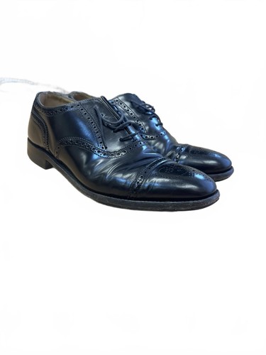 Loake black leather brogue - l1,