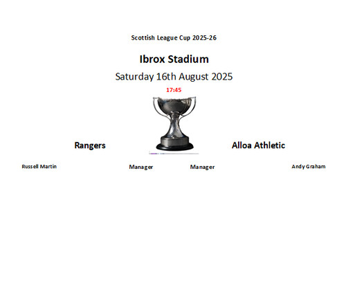 Rangers alloa athletic - rangers,