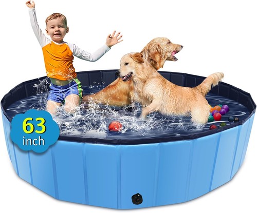 Cacsps foldable dog pool 63x12 - dog,