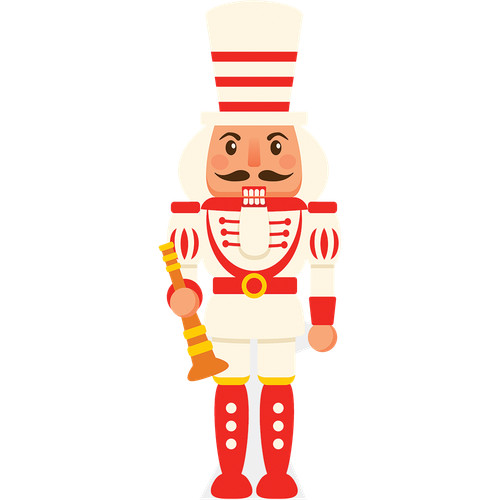 Christmas cutout nutcracker - cutout, (nutcracker