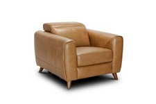 Nest Mai Armchair Power Recline New Berlin Honey with Walnut Wood Legs RRP £1799