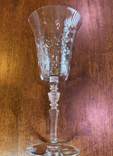 Vintage cut crystal wine - cut, wine/