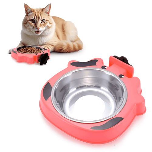 Pink water bowl - bowl, for