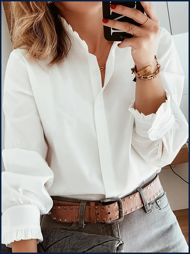 Temperament loose woman shirt - temperament,