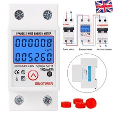 230V Digital LCD Kwh Wattmeter