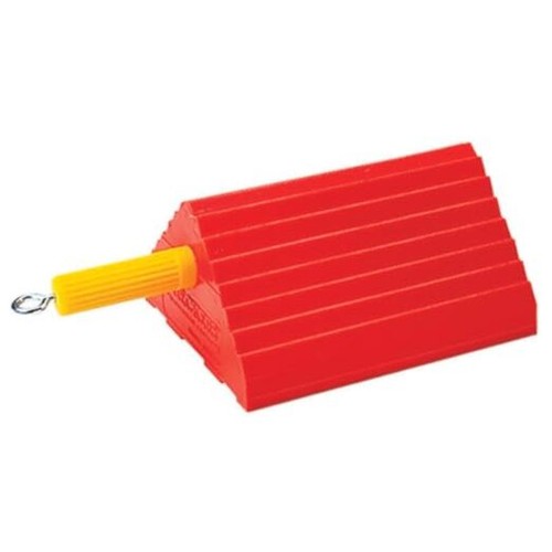 One large wheel chock for - chock,