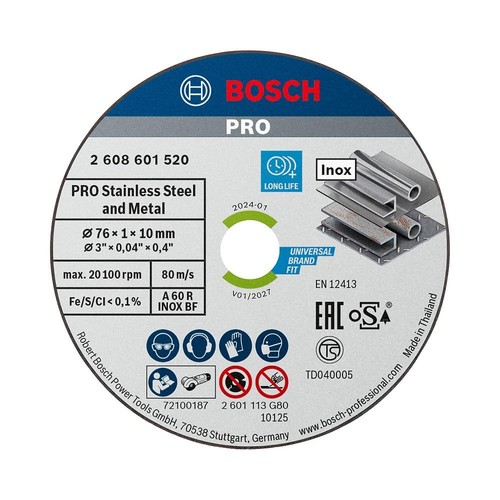 Bosch pro 76x1x10mm - metal, &