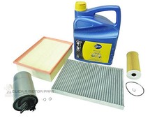 VW BORA 1.9 TDI 99-05 PD ENGINE OIL 5W40 + OIL & AIR & FUEL DIESEL POLLEN FILTER