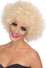 70s Funky Afro Wig Blonde Disco Fancy Dress Costume Wig - PACKING OPENED