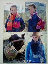 Sirdar - Ladies & Girls Scarves & Bags - Knitting Pattern