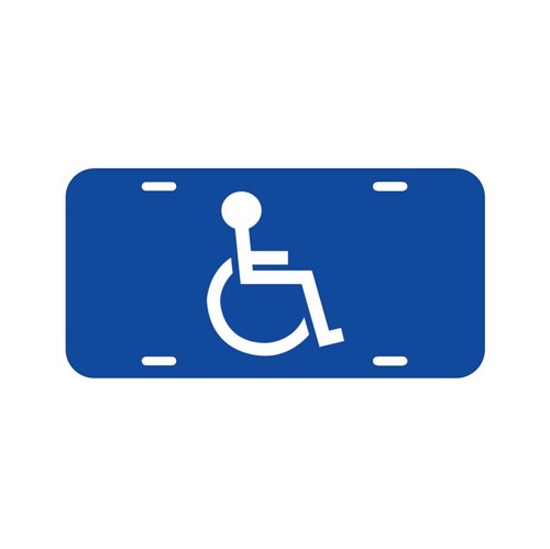 Handicap driver license plate - driver,