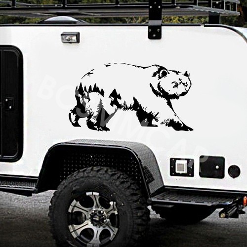 Polar bear graphics decal car - bear,
