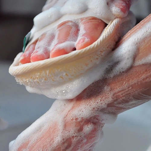 Natural loofah bath brush soft - natural,
