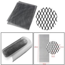 40x13'' Black Aluminum Grille Mesh Vent Auto Car Rhombus Style 12x6mm Mesh Grill