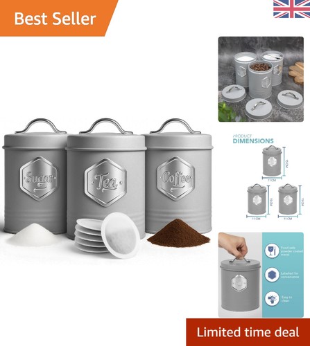 Contemporary piece canister - 3-piece,