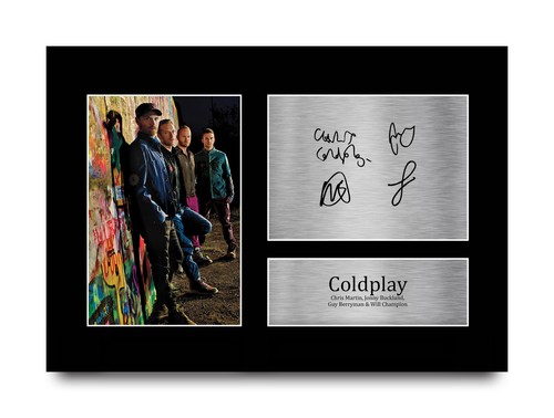 Coldplay signed pre printed - coldplay,