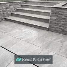 Porcelain Paving slabs GREY QUARTZ tiles | 900x600x20mm | Full Pack 21.6 SQM