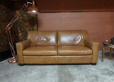3 Seater Vintage Tan Leather Sofa UK ?? Del Available