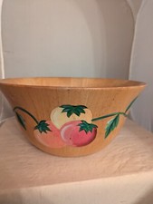 Clay Art huge wooden Bowl fruit vegetables Salad