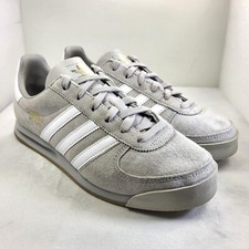 ADIDAS AS520 Mens Trainers Suede Grey White UK8 (X33)