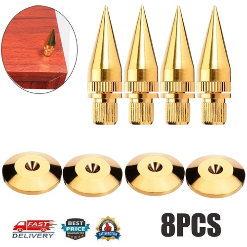 8pcs copper speaker spikes - copper,