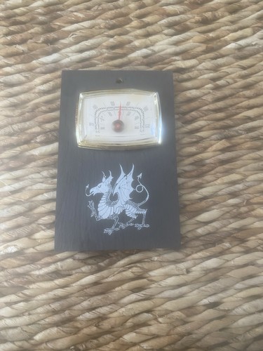 Slate thermometer barometer - slate,