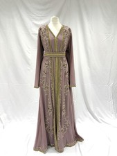 Embellished Modest kaftan abaya Dress