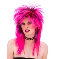 80's Glam Rock Spikey Neon