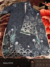 2 Piece Blue Khaddar Pakistani Suit Size Medium Brand New