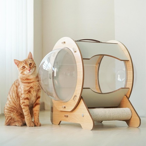 Portable spaceship shaped cat - portable,