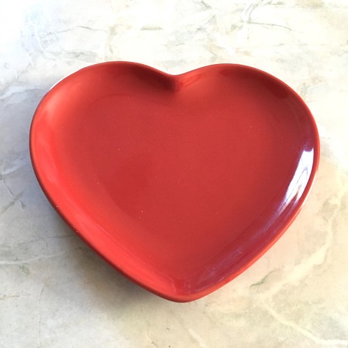 Heart shaped dish - shaped,