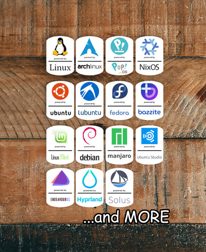 Linux case stickers - pc,