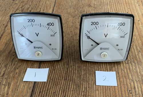 Vintage crompton volt meter - crompton,