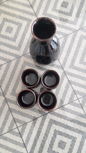 Sake set flask - -, and