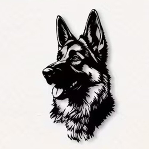 German shepherd realistic - german,