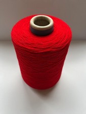 Sesia Italian 100% Merino Wool Bright Red 1062g Yarn On Cone
