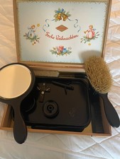 Antique ladies dressing table set vintage black