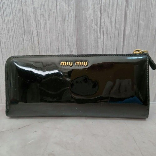 Miu wallet ribbon - miu, black