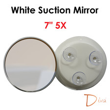 Diva Luxury Suction  Travel Cosmetic Mirror | 1x/3x/5x/7x/10x Magnification