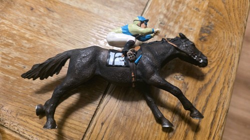 Race horse and jockey - race,