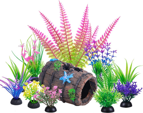 12pc aquarium decorations - aquarium,