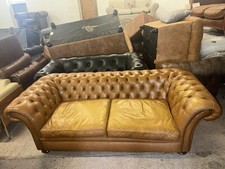 Chesterfield Tan Real Leather