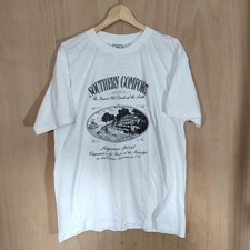 Vintage Single Stitch Southern Comfort White T Shirt Size XL 90s USA