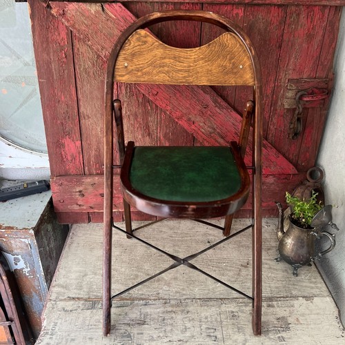 Vintage wooden folding chair - vintage,