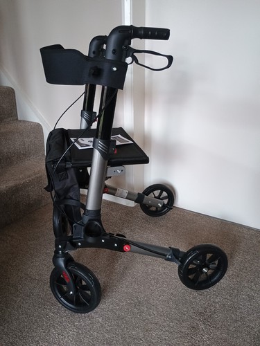 Homcom folding rollator walker - rollator,