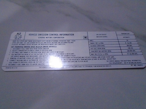Reproduction 1974 chevy - reproduction,