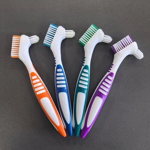 Denture cleaning brush double - cleaning,